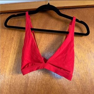 lululemon Red Soft Triangle Bralette